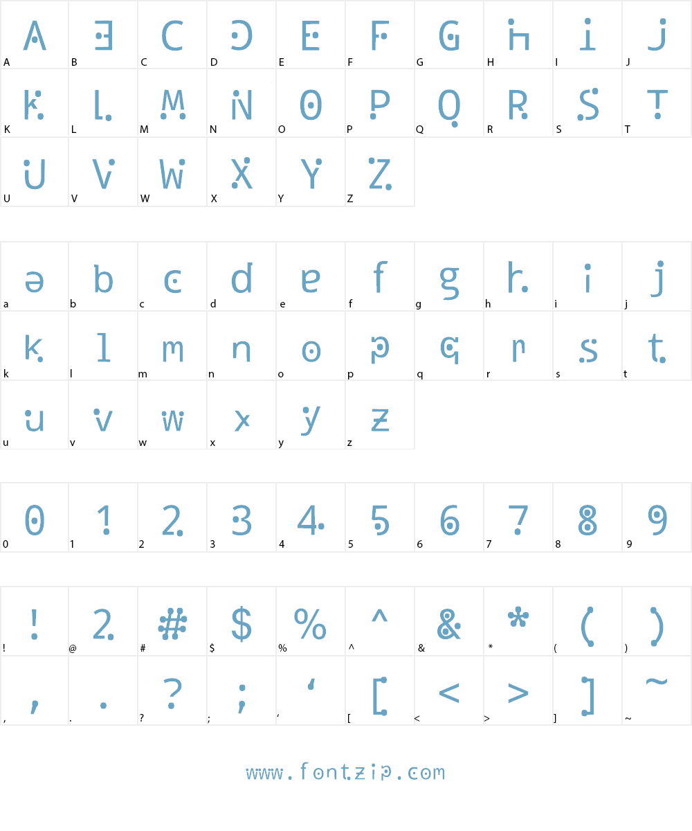 space galaxy Font Character